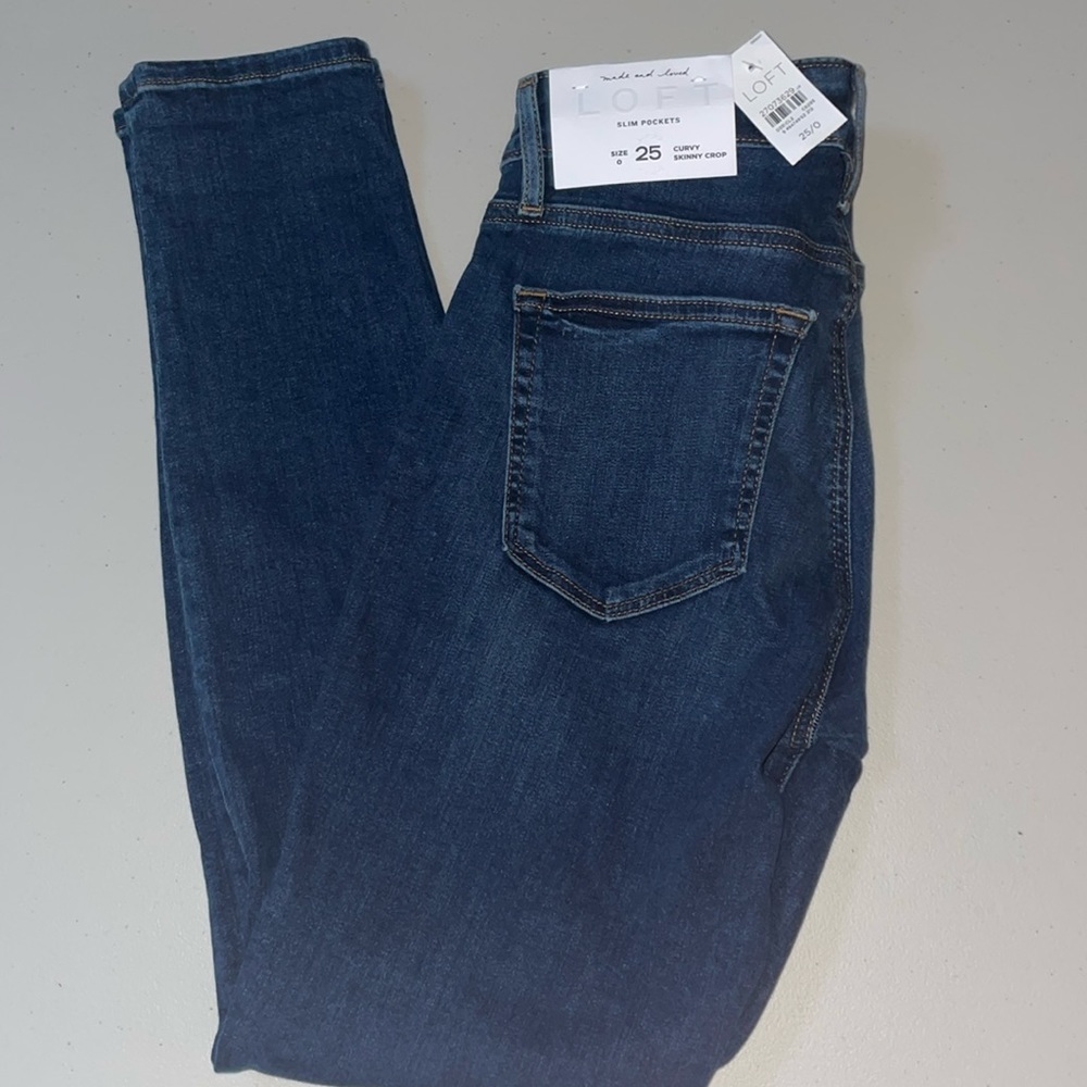 Loft Slim Pockets Curvy Skinny Crop 0 25